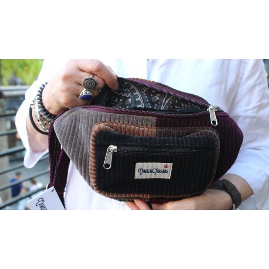 Bum Bag fanny pack corduroy patchwork